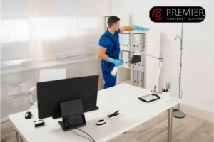 What is the fastest way to clean an office building?